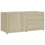 Mueble para TV madera contrachapada color roble 80x34x36 cm de vidaXL, Muebles TV - Ref: Foro24-801853, Precio: 50,35 €, Desc...
