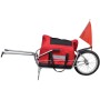 Remolque para bicicletas de una rueda con bolsa de almacenaje de vidaXL, Remolques para bicicletas - Ref: Foro24-90621, Preci...