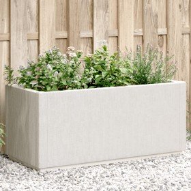 Jardinera PP blanco 80x36x35 cm en Macetas y jardineras | Comprar online en Foru.es