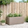 Jardinera PP marrón claro 80x36x35 cm en Macetas y jardineras | Comprar online en Foru.es