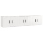 Muebles para TV de pared 3 uds blanco brillante 57x34,5x40 cm de vidaXL, Muebles TV - Ref: Foro24-3188344, Precio: 117,68 €, ...