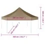 Carpa plegable emergente hexagonal 3,6x3,1 m taupé 220g/m² de vidaXL, Carpas y cenadores - Ref: Foro24-362009, Precio: 194,89...