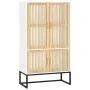 Aparador alto madera contrachapada blanco 70x35x125 cm de vidaXL, Taquillas y armarios de almacenamiento - Ref: Foro24-352139...