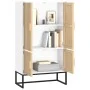 Aparador alto madera contrachapada blanco 70x35x125 cm de vidaXL, Taquillas y armarios de almacenamiento - Ref: Foro24-352139...