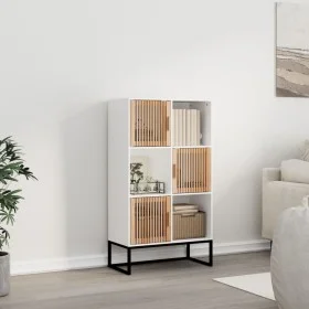 Tall white plywood sideboard 70x35x125 cm by vidaXL, Lockers and storage cabinets - Ref: Foro24-352136, Price: 170,89 €, Disc...