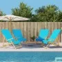 Toallas de playa 4 uds tela turquesa 400 g/m² 60x135 cm de vidaXL, Toallas de playa - Ref: Foro24-3157060, Precio: 52,79 €, D...