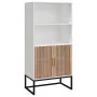 Aparador alto madera contrachapada blanco 60x35x125 cm de vidaXL, Taquillas y armarios de almacenamiento - Ref: Foro24-352133...