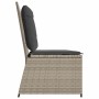 Sillón reclinable de jardín con cojines ratán sintético gris en Sofás de exterior | Comprar online en Foru.es