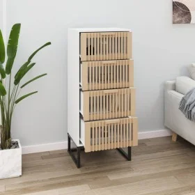 Tall white plywood sideboard 40x30x95 cm by vidaXL, Sideboards - Ref: Foro24-352124, Price: 135,22 €, Discount: %
