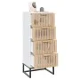 Aparador alto madera contrachapada blanco 40x30x95 cm de vidaXL, Aparadores - Ref: Foro24-352124, Precio: 135,22 €, Descuento: %