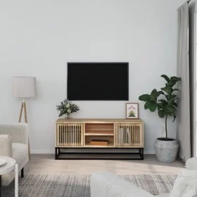 Mueble de TV hierro y madera contrachapada 105x30x45 cm de vidaXL, Muebles TV - Ref: Foro24-352099, Precio: 118,43 €, Descuen...