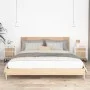 Mesitas de noche 2 uds hierro y madera blanco 40x30x55,5 cm de vidaXL, Mesitas de noche - Ref: Foro24-352092, Precio: 97,53 €...