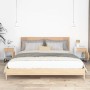 Mesitas de noche 2 uds hierro y madera blanco 40x30x55,5 cm de vidaXL, Mesitas de noche - Ref: Foro24-352092, Precio: 85,86 €...