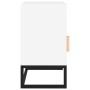 Mesitas de noche 2 uds hierro y madera blanco 40x30x55,5 cm de vidaXL, Mesitas de noche - Ref: Foro24-352092, Precio: 85,86 €...