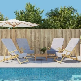 Toallas de playa 4 uds tela gris 400 g/m² 60x135 cm de vidaXL, Toallas de playa - Ref: Foro24-3157052, Precio: 46,32 €, Descu...