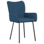 Sillas de comedor 2 unidades tela azul de vidaXL, Sillas de comedor - Ref: Foro24-344843, Precio: 104,64 €, Descuento: %
