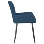 Sillas de comedor 2 unidades tela azul de vidaXL, Sillas de comedor - Ref: Foro24-344843, Precio: 104,64 €, Descuento: %