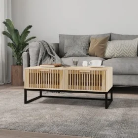 Iron and plywood coffee table 80x40x35 cm by vidaXL, Coffee table - Ref: Foro24-352102, Price: 94,89 €, Discount: %