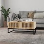Mesa de centro hierro y madera contrachapada 80x40x35 cm de vidaXL, Mesas de centro - Ref: Foro24-352102, Precio: 96,38 €, De...