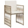 Set comedor de jardín 7 pzas con cojines ratán sintético beige en Conjuntos de jardín | Comprar online en Foru.es