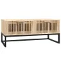 Mesa de centro hierro y madera contrachapada 80x40x35 cm de vidaXL, Mesas de centro - Ref: Foro24-352102, Precio: 94,89 €, De...