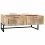 Mesa de centro hierro y madera contrachapada 80x40x35 cm de vidaXL, Mesas de centro - Ref: Foro24-352102, Precio: 96,38 €, De...