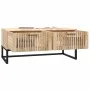 Mesa de centro hierro y madera contrachapada 80x40x35 cm de vidaXL, Mesas de centro - Ref: Foro24-352102, Precio: 94,89 €, De...