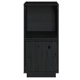 Aparador de madera maciza de pino negro 38x35x80 cm de vidaXL, Aparadores - Ref: Foro24-814348, Precio: 47,09 €, Descuento: %