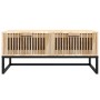 Mesa de centro hierro y madera contrachapada 80x40x35 cm de vidaXL, Mesas de centro - Ref: Foro24-352102, Precio: 96,38 €, De...