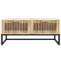 Mesa de centro hierro y madera contrachapada 80x40x35 cm de vidaXL, Mesas de centro - Ref: Foro24-352102, Precio: 94,89 €, De...