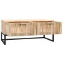 Mesa de centro hierro y madera contrachapada 80x40x35 cm de vidaXL, Mesas de centro - Ref: Foro24-352102, Precio: 96,38 €, De...