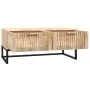 Mesa de centro hierro y madera contrachapada 80x40x35 cm de vidaXL, Mesas de centro - Ref: Foro24-352102, Precio: 94,89 €, De...