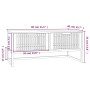 Mesa de centro hierro y madera contrachapada 80x40x35 cm de vidaXL, Mesas de centro - Ref: Foro24-352102, Precio: 96,38 €, De...
