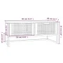 Mesa de centro hierro y madera contrachapada 80x40x35 cm de vidaXL, Mesas de centro - Ref: Foro24-352102, Precio: 94,89 €, De...