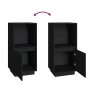 Aparador de madera maciza de pino negro 38x35x80 cm de vidaXL, Aparadores - Ref: Foro24-814348, Precio: 47,09 €, Descuento: %