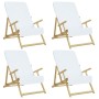 Toallas de playa 4 uds tela blanco 400 g/m² 60x135 cm de vidaXL, Toallas de playa - Ref: Foro24-3157050, Precio: 45,23 €, Des...
