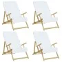 Toallas de playa 4 uds tela blanco 400 g/m² 60x135 cm de vidaXL, Toallas de playa - Ref: Foro24-3157050, Precio: 44,64 €, Des...