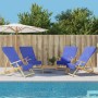 Toallas de playa 4 uds tela azul klein 400 g/m² 60x135 cm de vidaXL, Toallas de playa - Ref: Foro24-3157058, Precio: 47,12 €,...