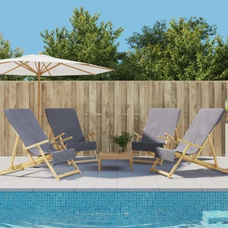 Toallas de playa 4 uds tela gris antracita 400 g/m² 60x135 cm de vidaXL, Toallas de playa - Ref: Foro24-3157054, Precio: 46,3...