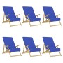 Toallas de playa 6 uds tela azul klein 400 g/m² 60x135 cm de vidaXL, Toallas de playa - Ref: Foro24-3157059, Precio: 69,41 €,...