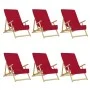 Toallas de playa 6 uds tela burdeos 400 g/m² 60x135 cm de vidaXL, Toallas de playa - Ref: Foro24-3157057, Precio: 64,88 €, De...