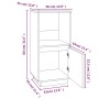 Aparador de madera maciza de pino negro 38x35x80 cm de vidaXL, Aparadores - Ref: Foro24-814348, Precio: 47,09 €, Descuento: %