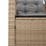 Sofá de jardín en forma de L con mesa y cojines ratán PE beige en Conjuntos de jardín | Comprar online en Foru.es