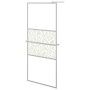 Mampara ducha con estante vidrio ESG y aluminio cromo 90x195 cm de vidaXL, Paredes y mamparas de ducha - Ref: Foro24-3185498,...