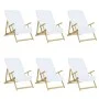 Toallas de playa 6 uds tela blanco 400 g/m² 60x135 cm de vidaXL, Toallas de playa - Ref: Foro24-3157051, Precio: 64,88 €, Des...