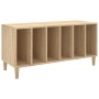 Mueble discos madera contrachapada roble Sonoma 100x38x48 cm de vidaXL, Almacenamiento para CD y DVD - Ref: Foro24-831976, Pr...