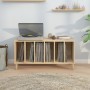 Mueble discos madera contrachapada roble Sonoma 100x38x48 cm de vidaXL, Almacenamiento para CD y DVD - Ref: Foro24-831976, Pr...