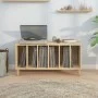 Mueble discos madera contrachapada roble Sonoma 100x38x48 cm de vidaXL, Almacenamiento para CD y DVD - Ref: Foro24-831976, Pr...