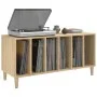 Mueble discos madera contrachapada roble Sonoma 100x38x48 cm de vidaXL, Almacenamiento para CD y DVD - Ref: Foro24-831976, Pr...