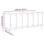 Mueble discos madera contrachapada roble Sonoma 100x38x48 cm de vidaXL, Almacenamiento para CD y DVD - Ref: Foro24-831976, Pr...